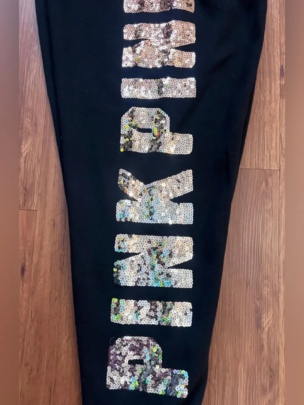 VS PINK Classic jogger Gold silver Ombre Bling Medium